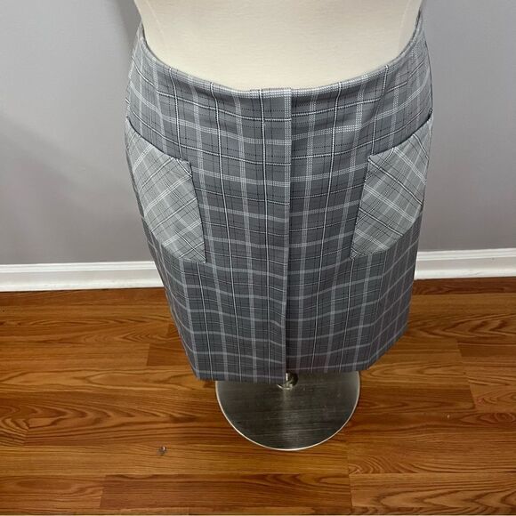 Gray Pin Stripe Check Front Pocket Skirt - 22/24W‎ - Picture 9 of 13